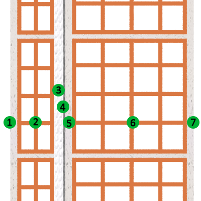 Applicazione in partizioni verticali: isolamento in intercapedine, muratura laterizio forato